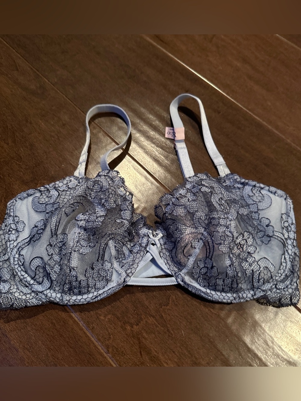 Victoria's Secret Blue Lace Dream Angels Push Up Bra
